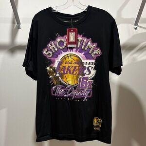 Mitchell & Ness Black Showtime Lakers Tee